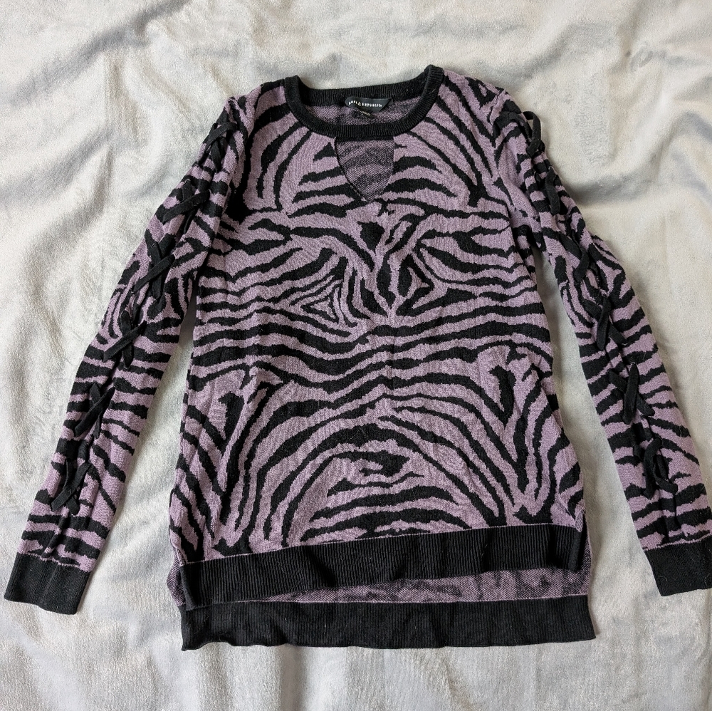 Rock & Republic Zebra Print Sweater